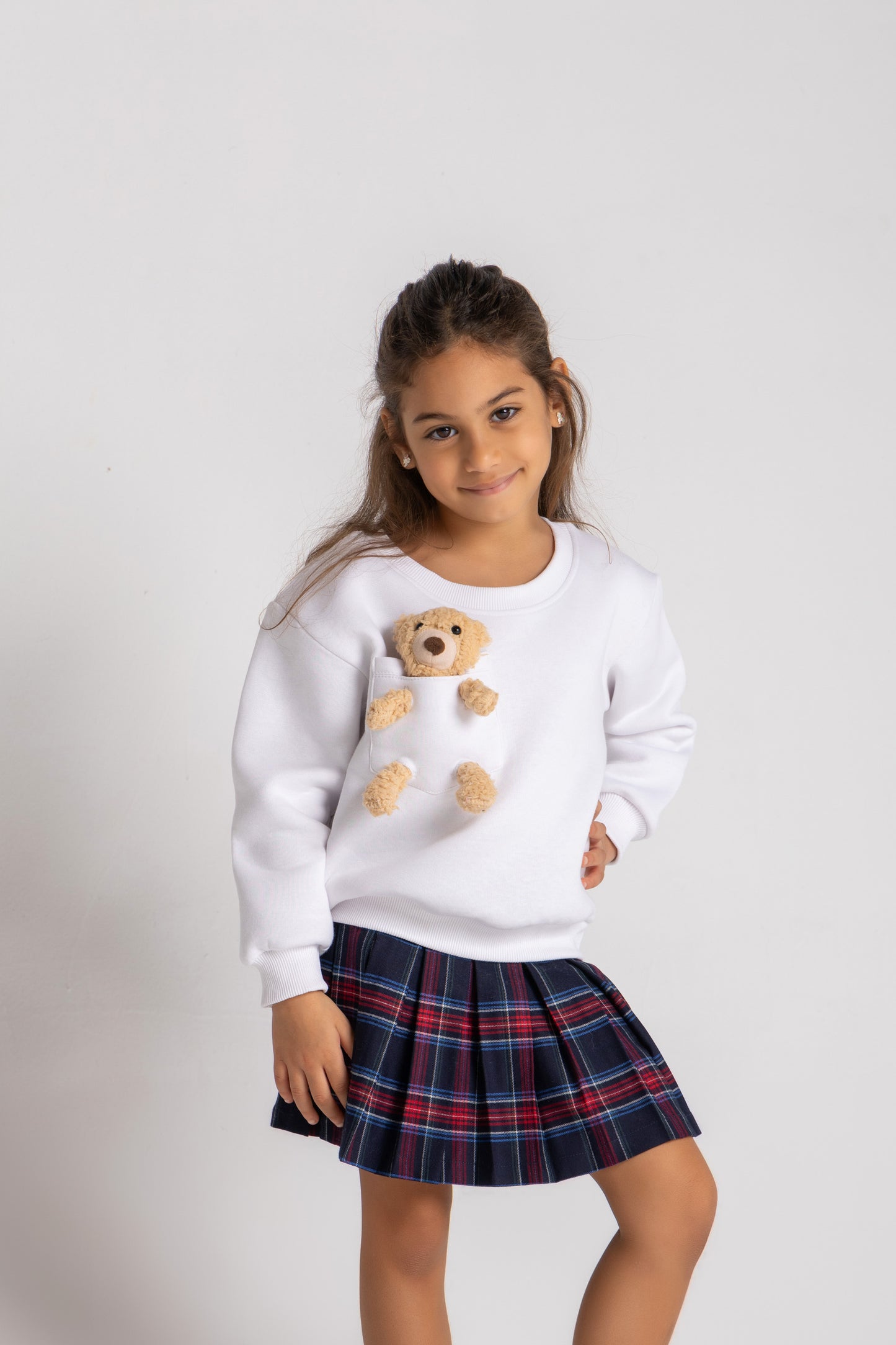 Off White Teddy in my pocket sweatshirt