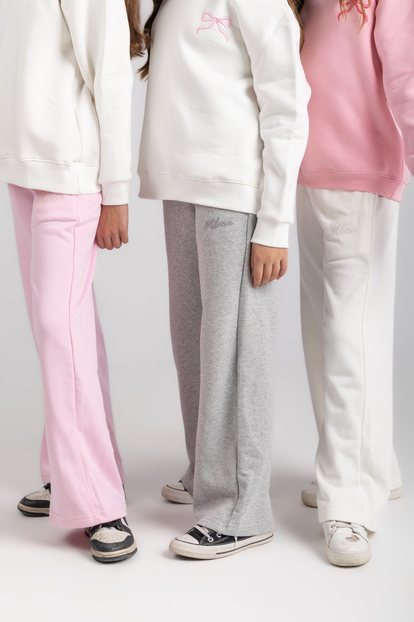 Pink straight leg sweatpants