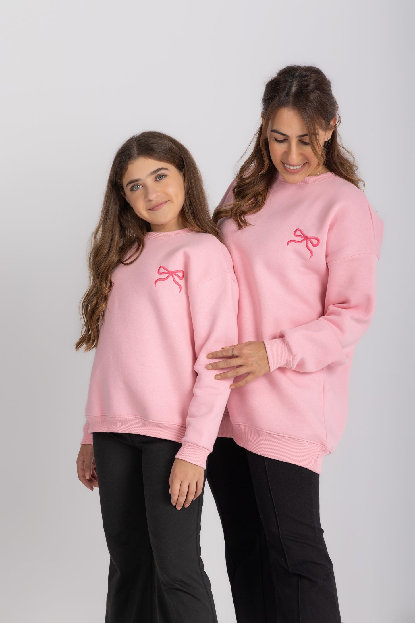 Coquette crewneck in pink