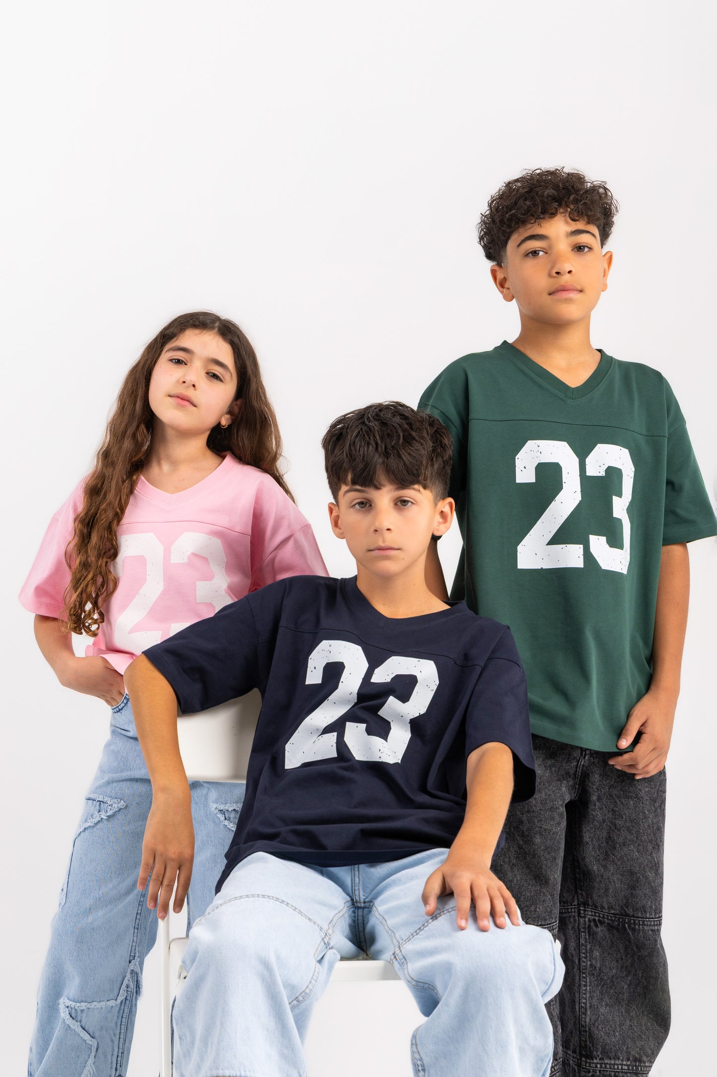 Milusa v neck Jersey in Pink