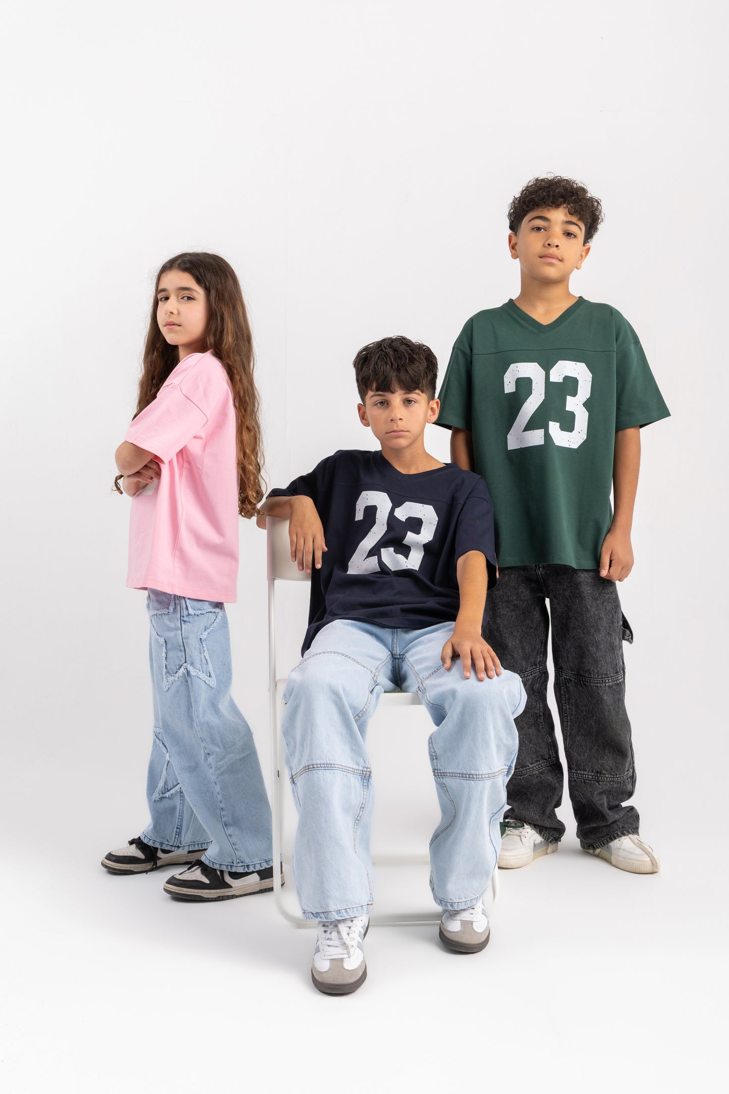 Unisex Milusa V-Neck Jersey in Dark Green