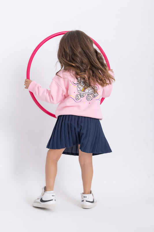 “This is how I roll” pink sweatshirt