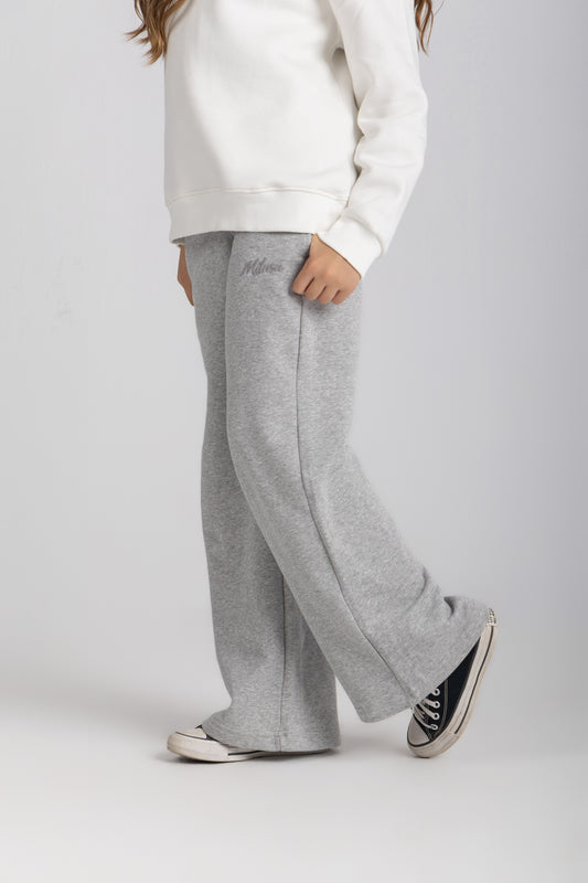 Light grey straight leg sweatpants