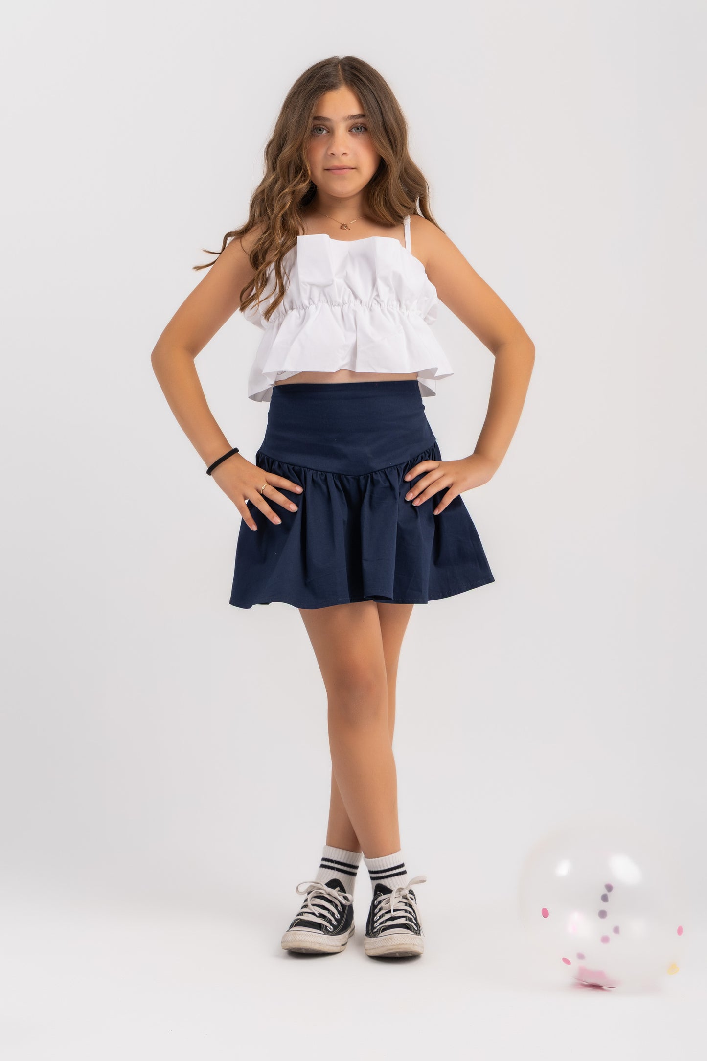 Navy skirt