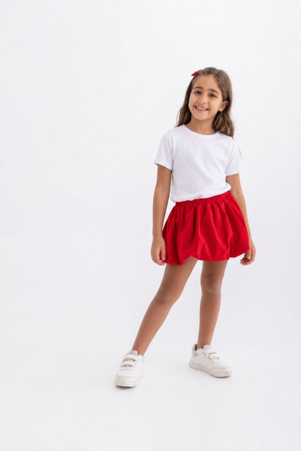 Bubble skirt in red