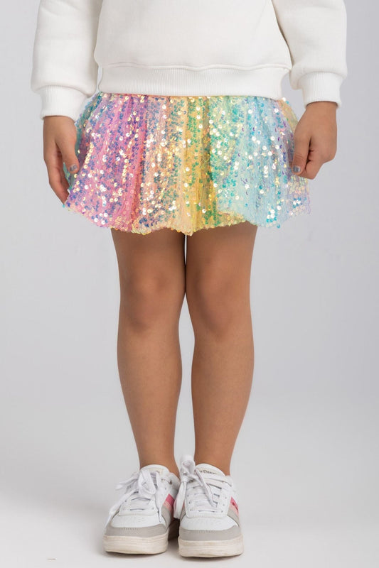 Pastel party sequin balloon skirt