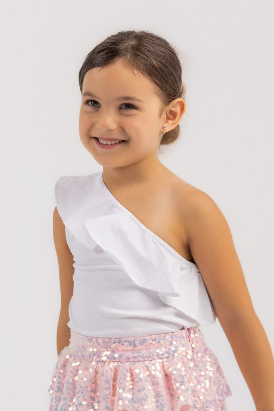 One shoulder top