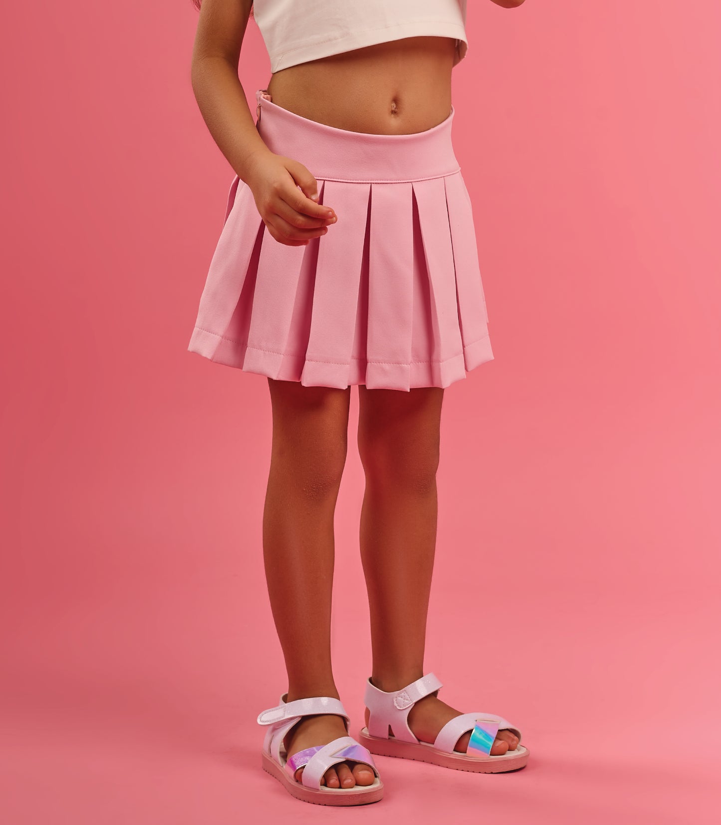 Milusa pleated skirt in rose